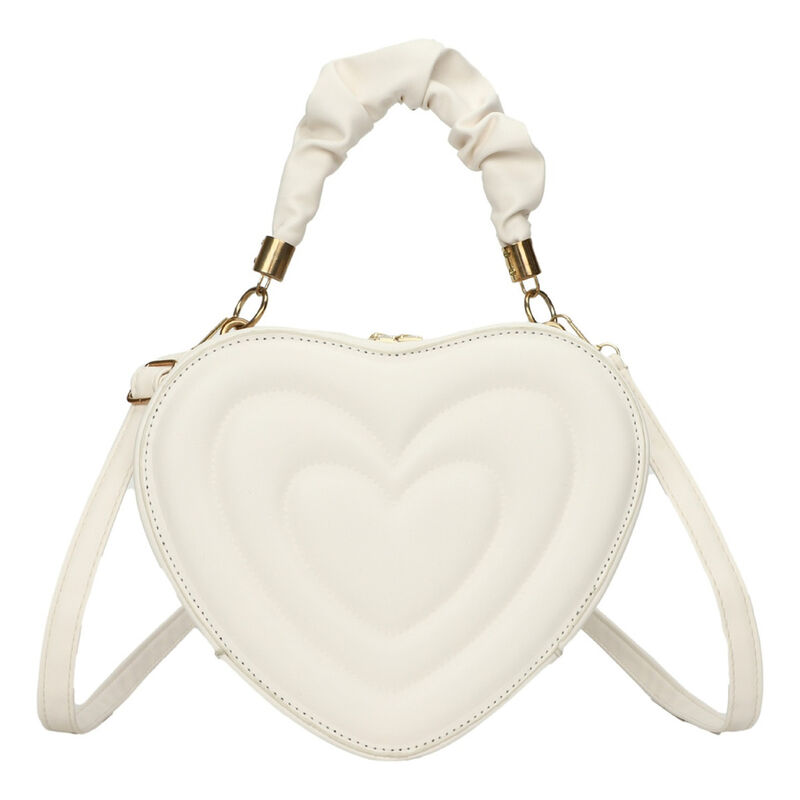 Bolso Bandolera Coraz&oacute;n Blanco Crossbody image number null