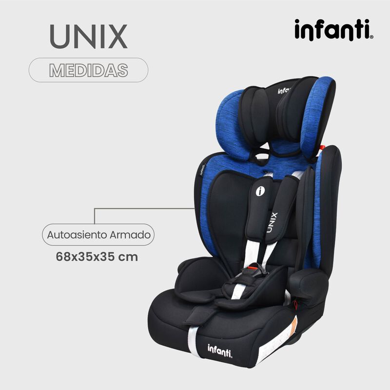 Autoasiento Unix Convertible Azul image number null