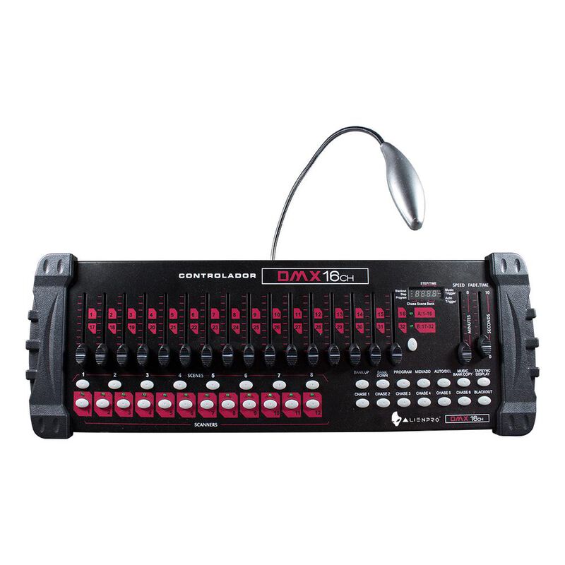 Controlador DMX 16 Ch 10W Alienpro Protocolo DM... image number null