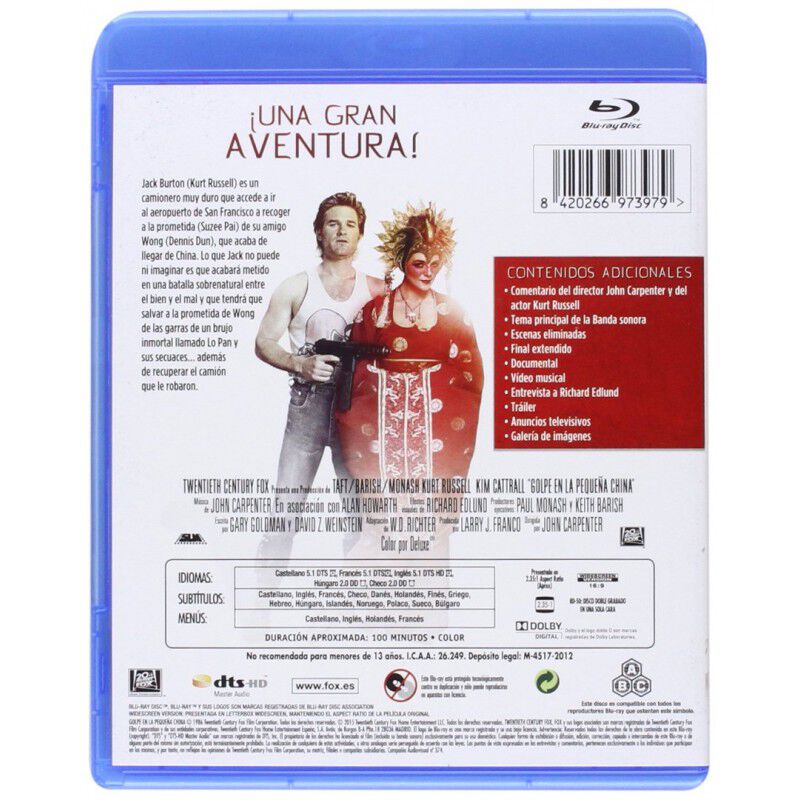 Golpe En La Peque&ntilde;a China [Blu-ray] (1986) Big ... image number null