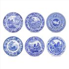 Juego De 6 Platos Spode Blue Room Traditions De 27 cm