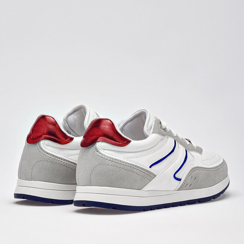 Moramora tenis para mujer blanco gris rojo cod ... image number null