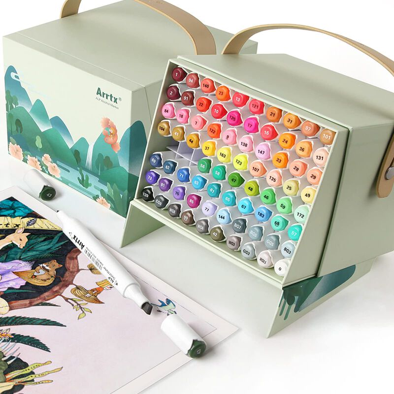 Marcadores De Alcohol Arrtx Alp De 80 Colores C... image number null