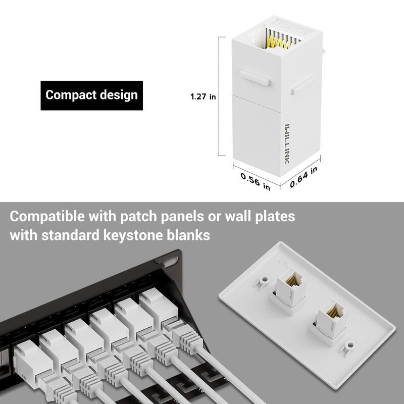 Acoplador Keystone Iwillink Rj45 Cat6 Hembra A ... image number null