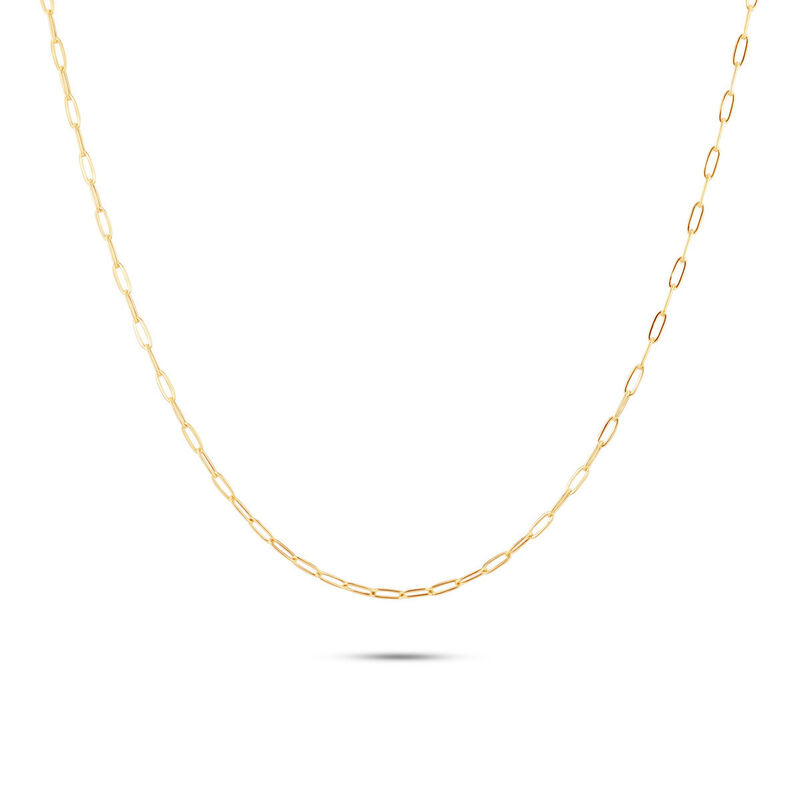 Cadena Oro Amarillo 14k Paperclip 55 cm | Bizza... image number null