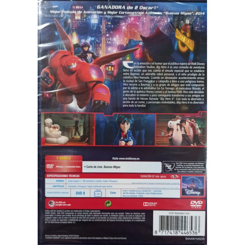 Big Hero 6 [dvd] image number null