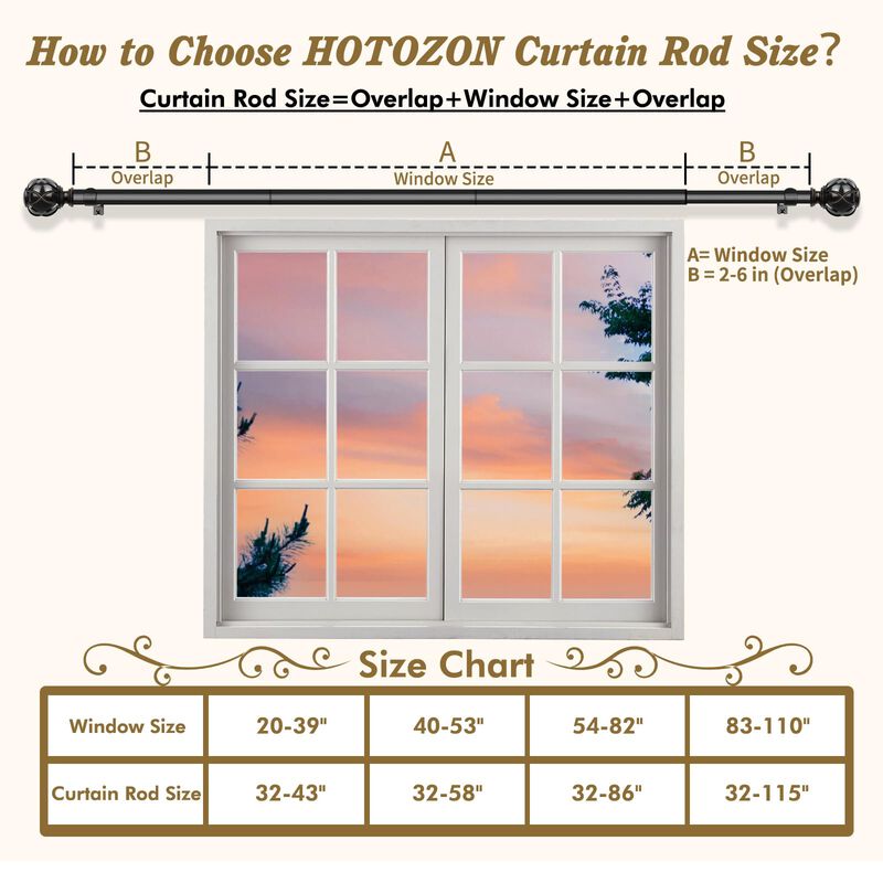 Barra Para Cortinas Hotozon Pack De 2 - 86-219 ... image number null