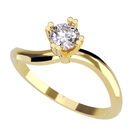 Anillo de Compromiso en Oro Amarillo 14K con Circonia -  Talla:11/ FJ764-14Y-CZ-11