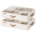 Organizador De Zapatos Bajo La Cama Storageworks Pack De 2 &ndash; 76 cm &ndash; Color Beige