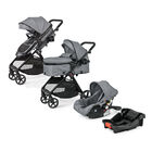 Carriola con Autoasiento y Bambineto Reclinable King D'Bebe - Gris