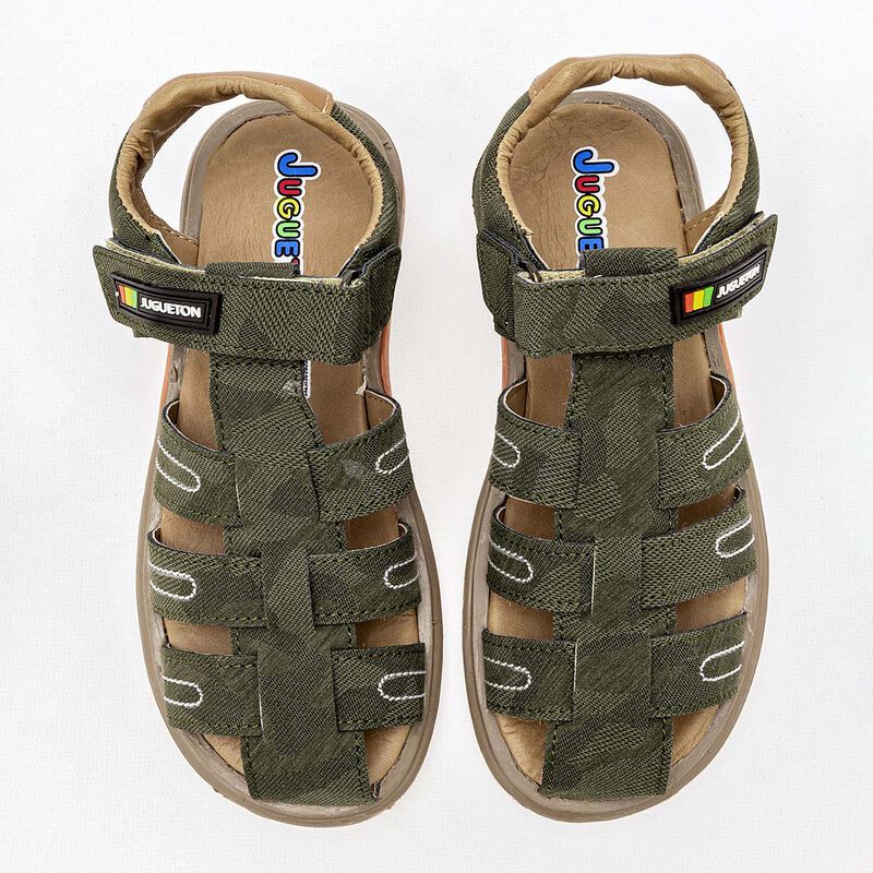 Juguetón Sandalia para niño olivo image number null