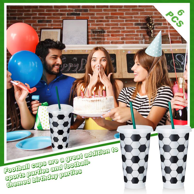 Vaso De Pl&aacute;stico 700 ml Tema F&uacute;tbol Uiifan Pack... image number null