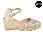 NOESLOMISMO BY DILEMA Alpargatas para Mujer | Sandalias con Cu&ntilde;a Dorado