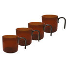 Set 4 Tazas Cristal &Aacute;mbar Ideen 280 Ml
