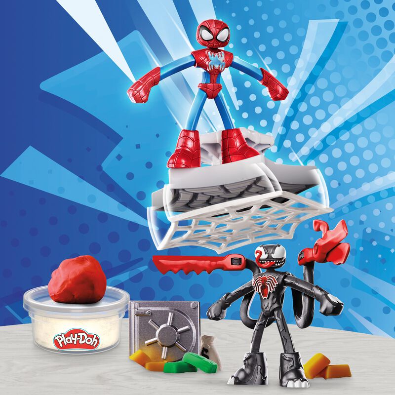 Playset Play-doh Marvel Spider-man Launch & Sli... image number null