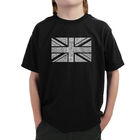 Camiseta Word Art Para Ni&ntilde;o - UNION JACK - Negro