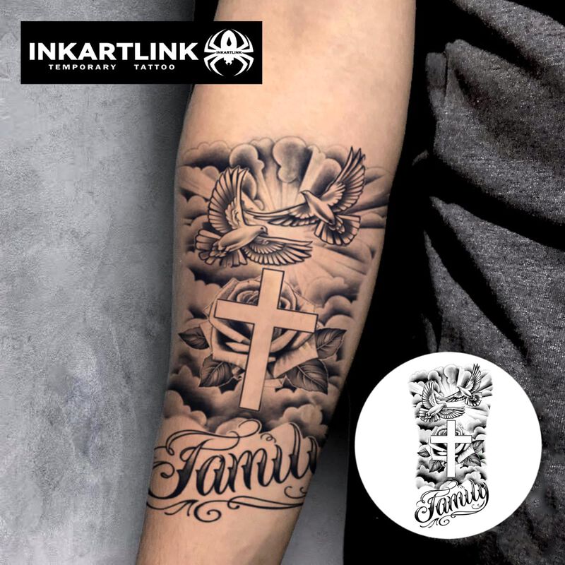Tatuajes Temporales Inkartlink &ndash; 2 Hojas, Semi ... image number null