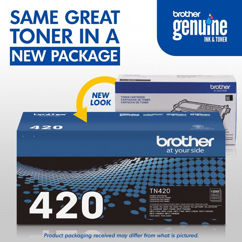 Cartucho De T&oacute;ner Brother Genuine Tn420 Mono La... image number null
