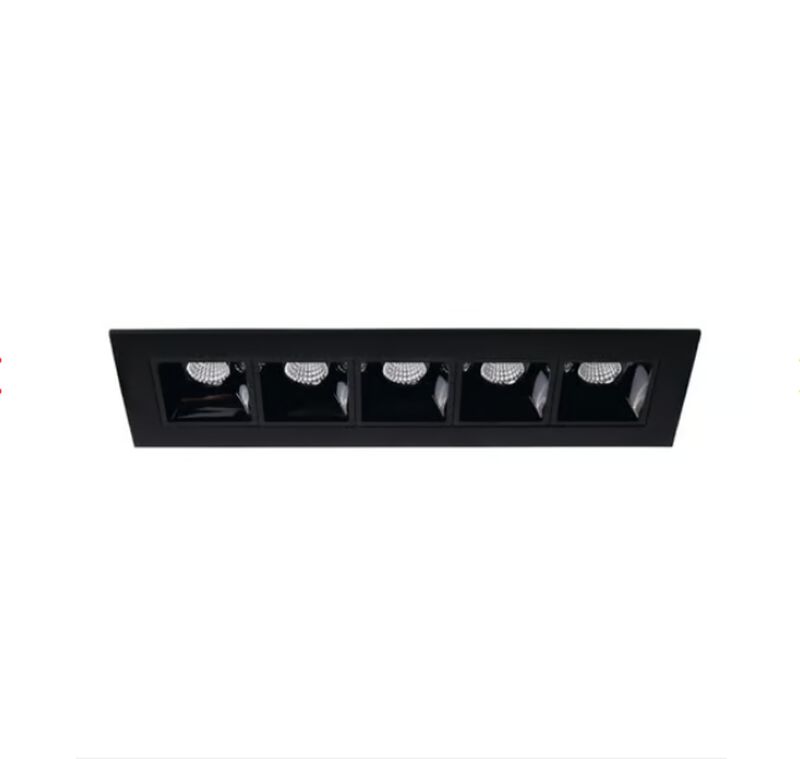 L&aacute;mpara Empotrado En Techo Negro 17w Luz Suave ... image number null