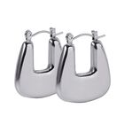 Aretes LuckyLy Elena Mujer Ba&ntilde;o de Oro 14k o Acabado Brillante Acero Inoxidable tipo Arracadas Cuadradas