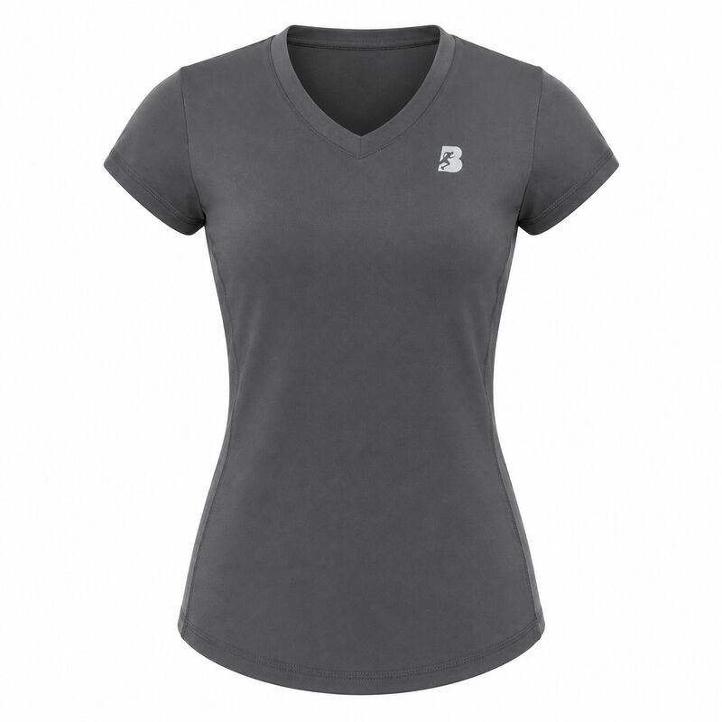 Playera Deportiva Dry-fit Manga Corta Mujer Bla... image number null