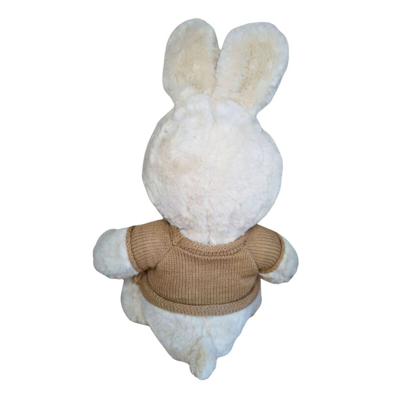 Peluche conejo con sueter suave y esponjoso image number null