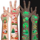 Tatuajes Temporales Cavalatat Navidad 53 Piezas Que Brillan En La Oscuridad