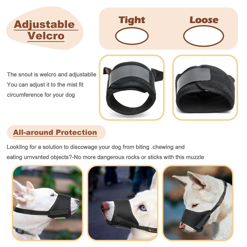 Bozal Para Perro Heele De Nylon Transpirable, A... image number null