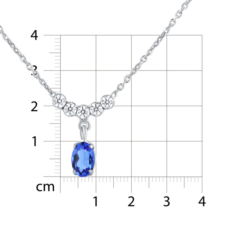 Gargantilla De Plata 925 Con Cristal Color Ligh... image number null