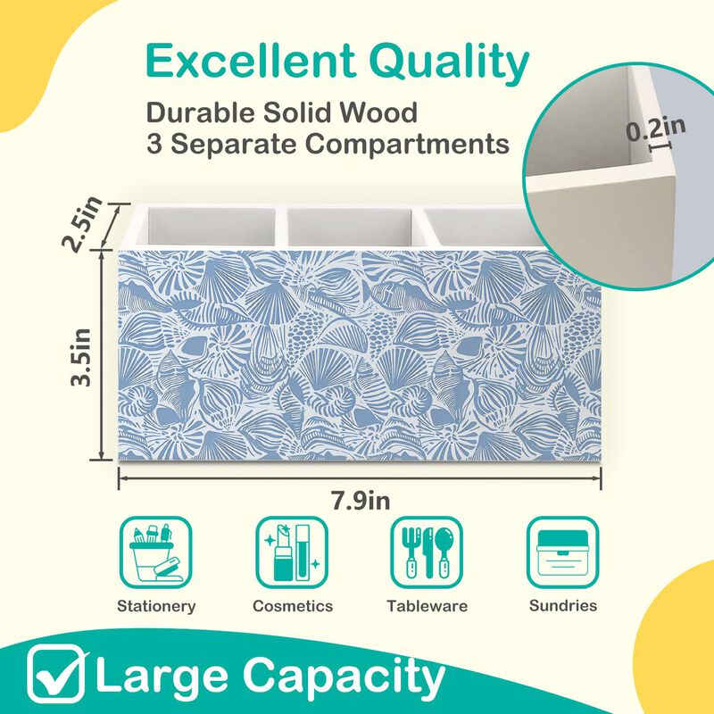 Caddy Aqyip Azul Costero 20x6x9 Cm Con Dise&ntilde;o D... image number null