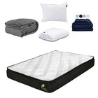 Colch&oacute;n Queen Size Enzo + Almohada One + Protector Cloud + 1 juego de S&aacute;banas Softy + Edred&oacute;n Homy