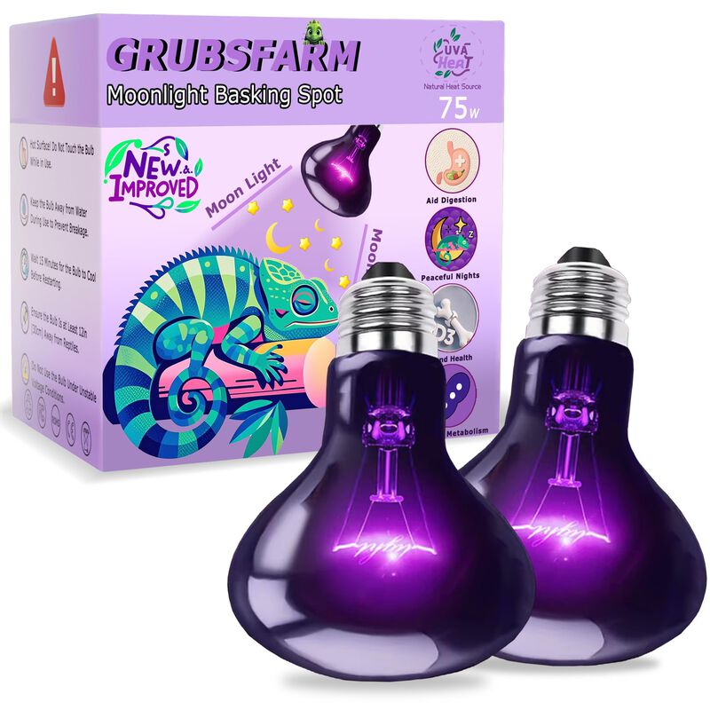 Bombilla Uva De 75w Grubsfarm Para Reptiles &ndash; L... image number null
