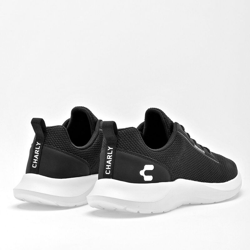 Charly Tenis deportivo para hombre negro, impor... image number null