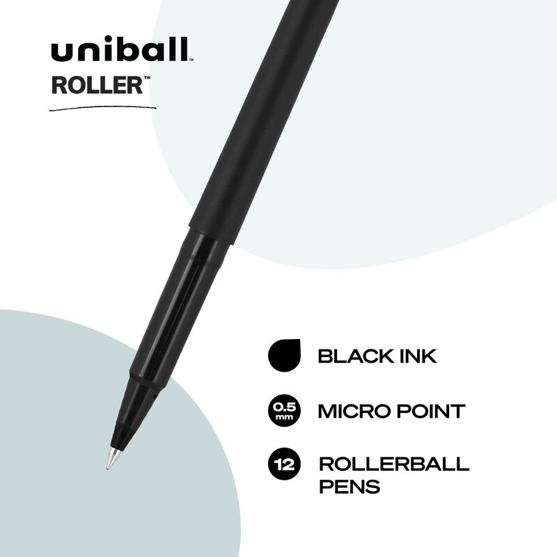 Bol&iacute;grafo Roller Uniball Stick Micro 0,5 Mm Bla... image number null
