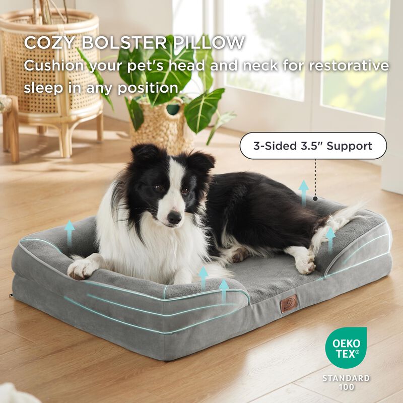 Cama Ortop&eacute;dica Para Perros Grandes Con Funda L... image number null