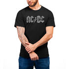 Camiseta Word Art Para Hombre - AC/DC - Negro