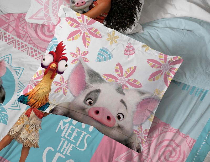 Juego De Edred&oacute;n Jay Franco Disney Moana Twin C... image number null