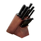 Set Cuchillos 14 Piezas Acero Inoxidable Base Negra Tramontina
