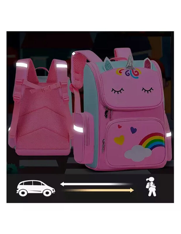 Mochila Escolar Pink Brule image number null