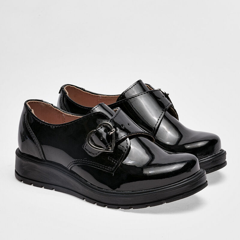 Yuyin Zapato para ni&ntilde;a negro charol image number null