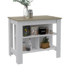 Mueble Auxiliar de Cocina Cala, Color Blanco y Duna