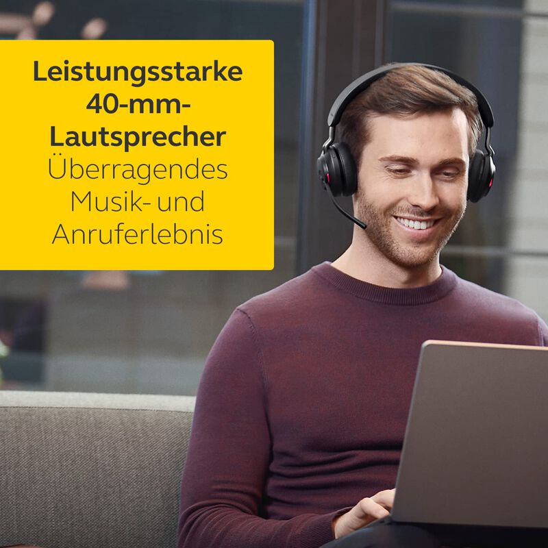 Auriculares Jabra Evolve2 65 Ms Est&eacute;reo Negro image number null