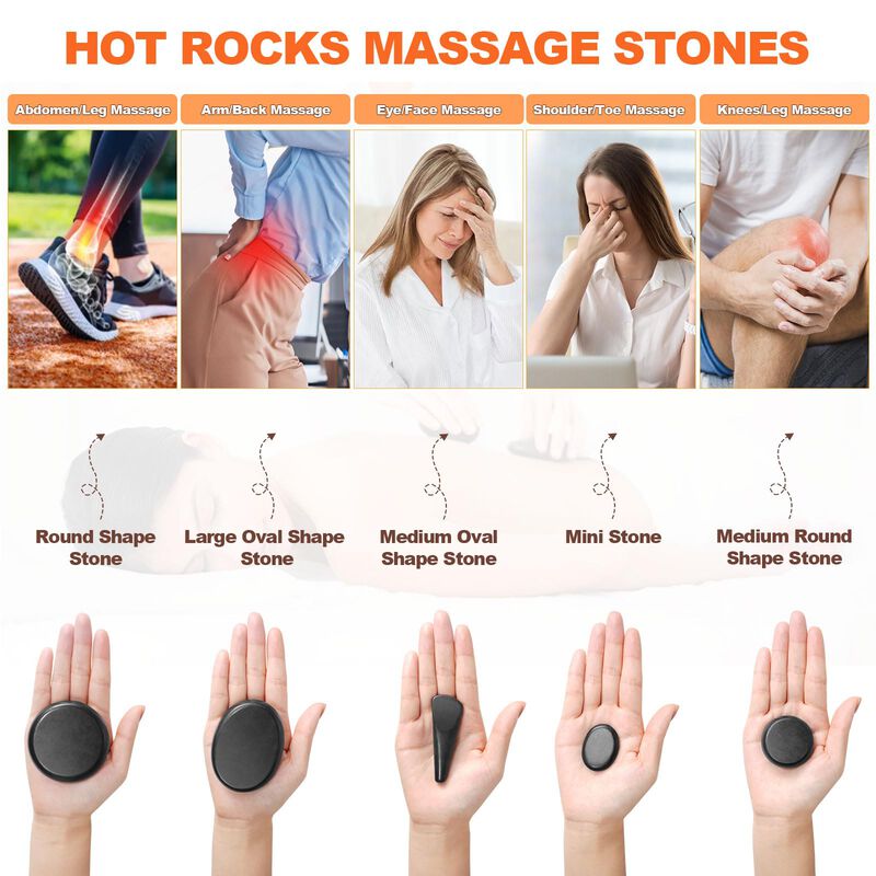 Kit Calentador De Masaje Hot Stones Primachen, ... image number null