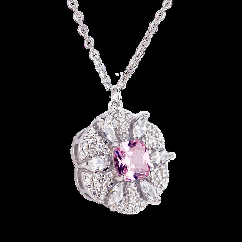 Collar Fiora Luckyly Plata .925 Con Zirconia C&uacute;... image number null