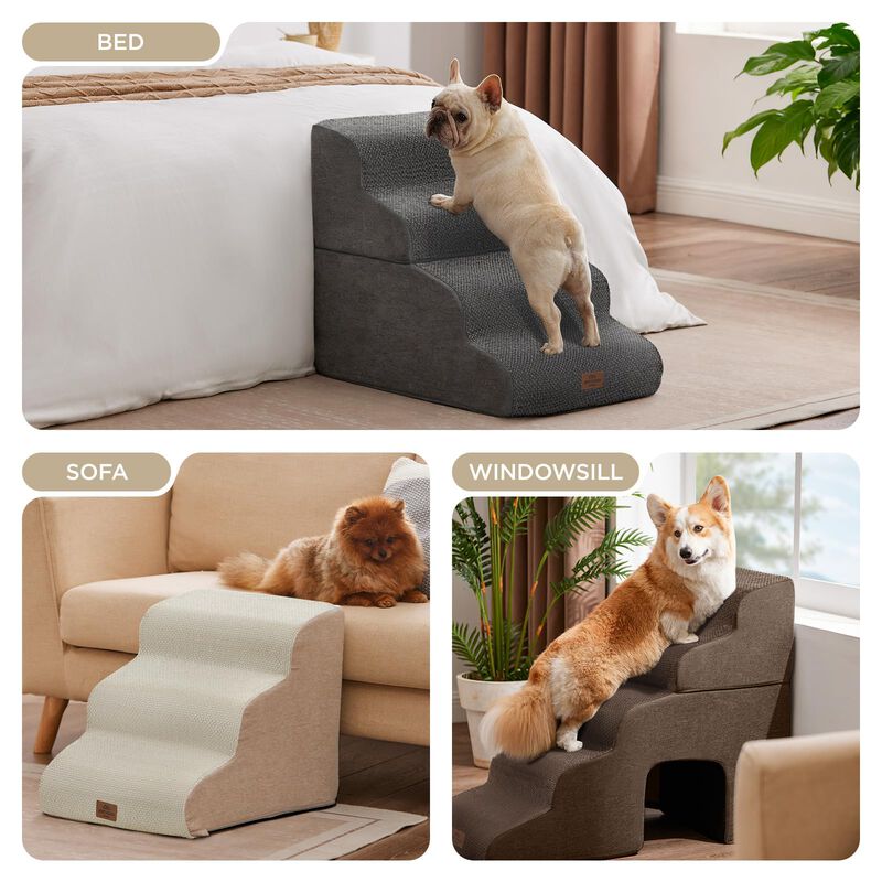 Escalera Para Perros Joydeco 43 cm 3 Pelda&ntilde;os C... image number null