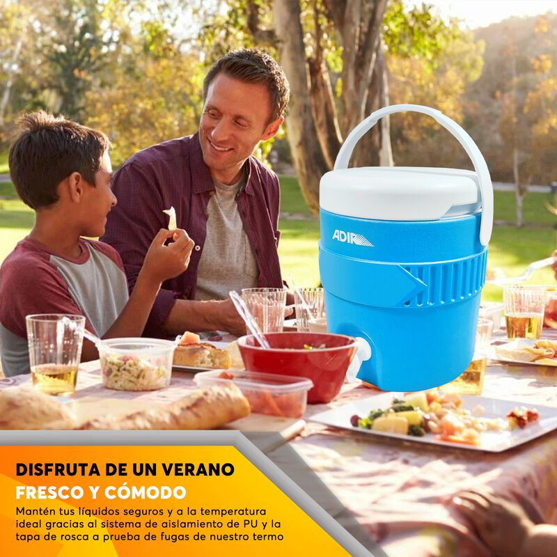 2 Termo 1 Galon Con Boquilla 3.8L c/u Azul 1211... image number null