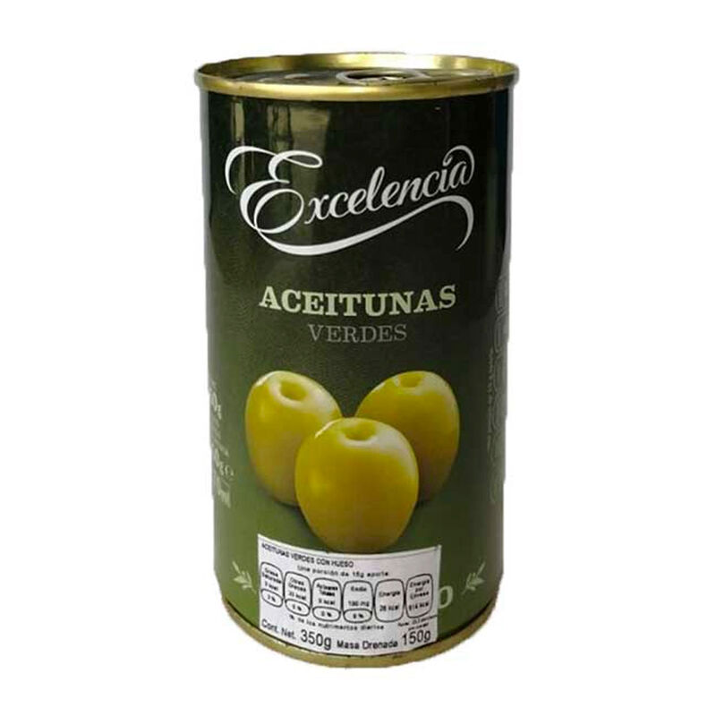 Aceitunas Verdes C/Hueso Excelencia 340grs image number null