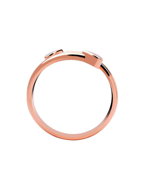 Anillo de Compromiso en Oro Rosa 10K con Circon... image number null