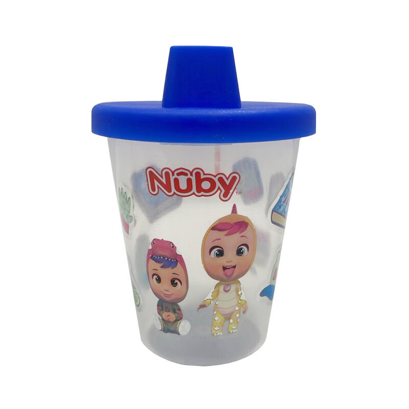 Vaso Entrenador Nuby Beb&eacute;s Llorones 7oz Azul image number null