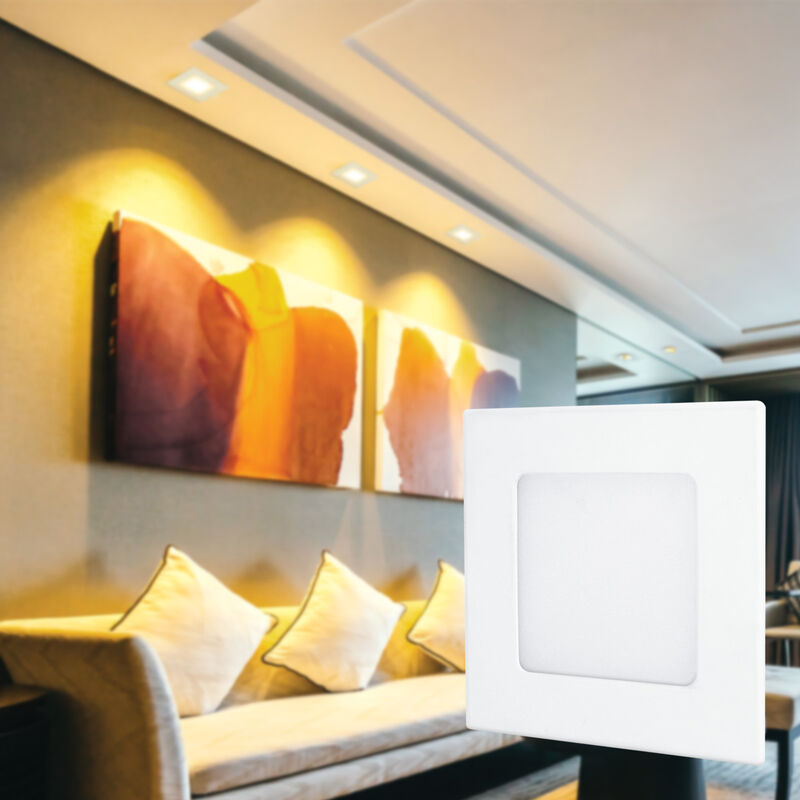 Pack de 6luminarios LED Aksi 6W Empotrable Cuad... image number null